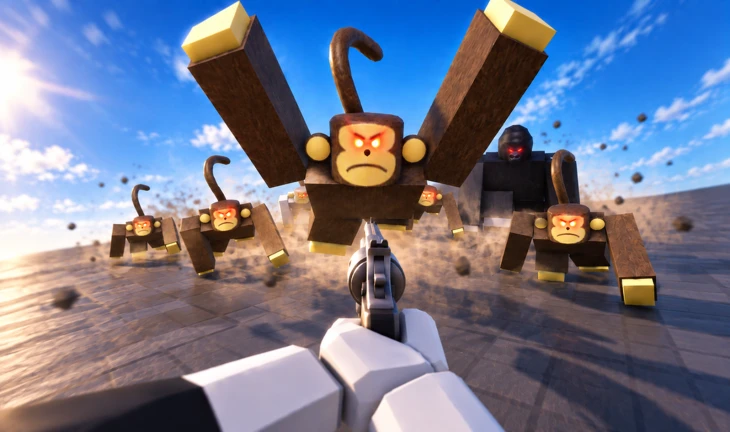 Survive a Million Monkeys on Roblox (official screenshot)
